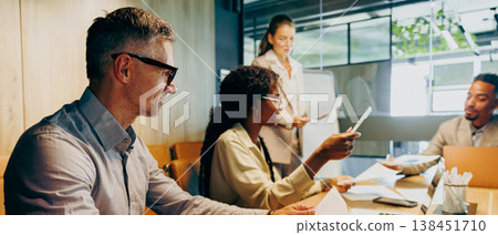 Businessperson wraps up with persuasive poise and enthusiasm Businessperson wraps up with persuasive poise and enthusiasm 138451710