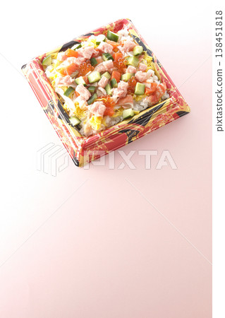 Chirashi sushi with plenty of toppings Chirashi sushi with plenty of toppings 138451818