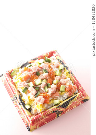 配料豐富的散壽司 138451820