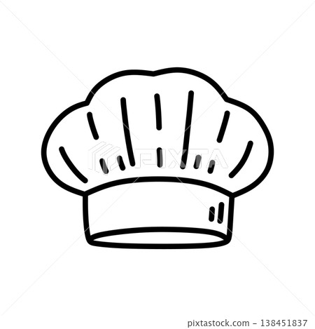 Chef hat isolated on a white background. Chef hat isolated on a white background. 138451837