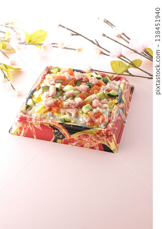 Chirashi sushi with plenty of toppings Chirashi sushi with plenty of toppings 138451940