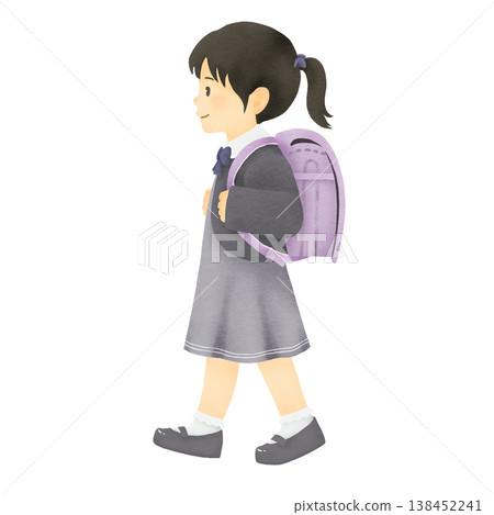 Elementary school entrance ceremony (girl) 138452241