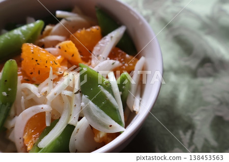 New onion and citrus salad New onion and citrus salad 138453563