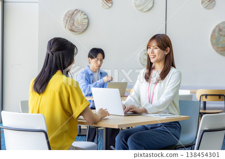 Woman working in the office 138454301
