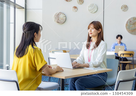 Woman working in the office 138454309