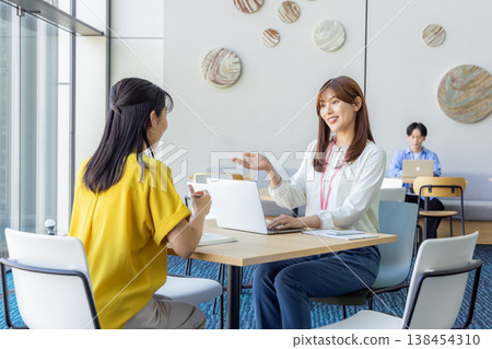 Woman working in the office 138454310
