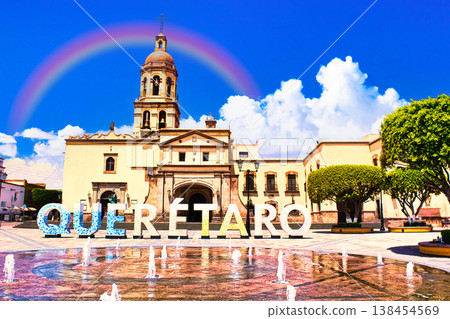 Beautiful cityscape of Queretaro historic center 138454569