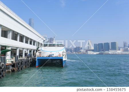 Kowloon waterfront as seen from Central Pier Kowloon waterfront as seen from Central Pier 138455675