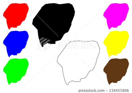 Al-Ubayyid city (Republic of the Sudan) map vector illustration, scribble sketch El-Obeid map Al-Ubayyid city (Republic of the Sudan) map vector illustration, scribble sketch El-Obeid map 138455806
