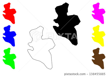 Al-Hasakah city (Syrian Arab Republic, Syria) map vector illustration, scribble sketch Hasakah map Al-Hasakah city (Syrian Arab Republic, Syria) map vector illustration, scribble sketch Hasakah map 138455885