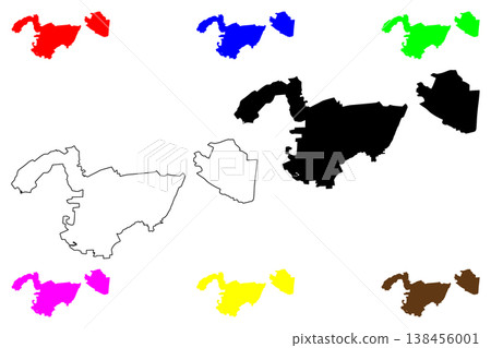 Douliu city (Republic of China, ROC, Taiwan) map vector illustration, scribble sketch Douliou, Touliu, Toroku map Douliu city (Republic of China, ROC, Taiwan) map vector illustration, scribble sketch Douliou, Touliu, Toroku map 138456001
