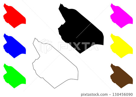 Ariana city (Republic of Tunisia) map vector illustration, scribble sketch Ariana map Ariana city (Republic of Tunisia) map vector illustration, scribble sketch Ariana map 138456090