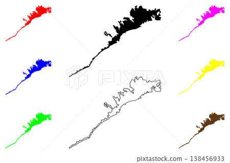 Mersin city (Republic of Turkiye, Turkey) map vector illustration, scribble sketch Mersin map Mersin city (Republic of Turkiye, Turkey) map vector illustration, scribble sketch Mersin map 138456933