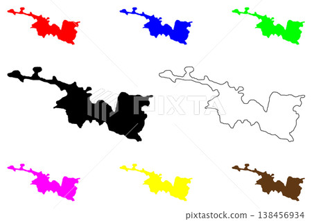 Midyat city (Republic of Turkiye, Turkey) map vector illustration, scribble sketch Midyat map Midyat city (Republic of Turkiye, Turkey) map vector illustration, scribble sketch Midyat map 138456934