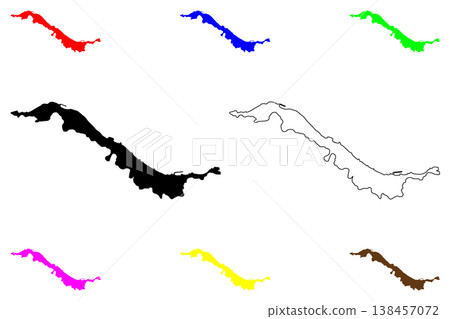 Mudanya city (Republic of Turkiye, Turkey) map vector illustration, scribble sketch Mudania map 138457072