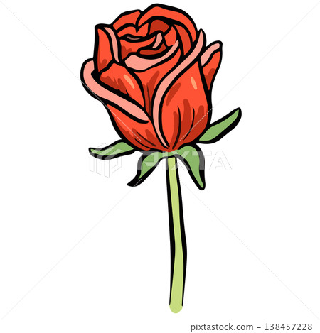 Rose Flower Head Floral Colour Icon Clipart Vector Illustration Rose Flower Head Floral Colour Icon Clipart Vector Illustration 138457228