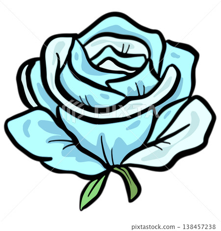 Rose Flower Head Floral Colour Icon Clipart Vector Illustration Rose Flower Head Floral Colour Icon Clipart Vector Illustration 138457238