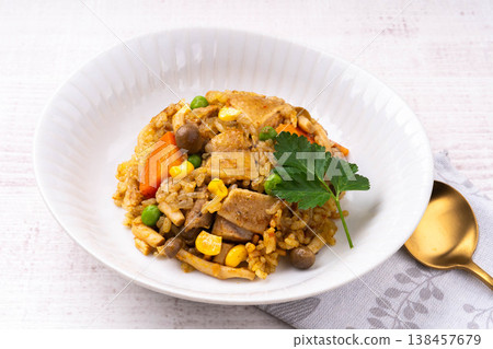Chicken Curry Pilaf 138457679