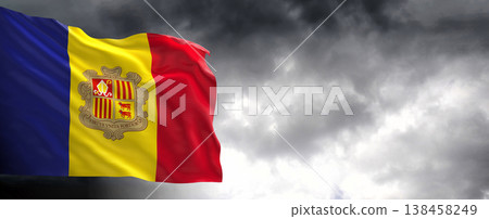 flag, sky, clouds 138458249