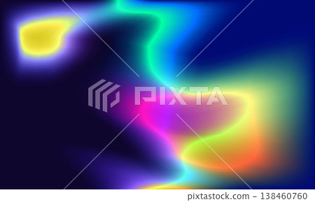 Colorful bright holographic gradient abstract background with shapes and curves blend. Colorful bright holographic gradient abstract background with shapes and curves blend. 138460760