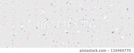 Marble granite background. Terrazzo texture gray of stone, pink, blue and white granite abstract background. Empty tile surface sandstone pattern. Marble granite background. Terrazzo texture gray of stone, pink, blue and white granite abstract background. Empty tile surface sandstone pattern. 138460770