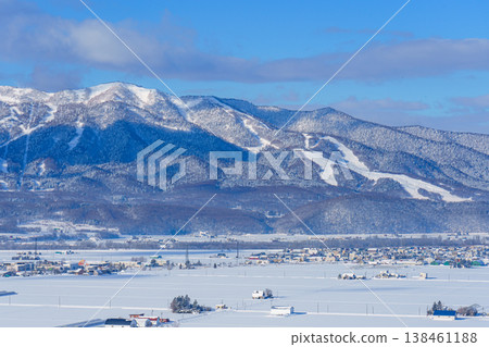 The cityscape of Furano covered in snow: A vast winter landscape of Hokkaido The cityscape of Furano covered in snow: A vast winter landscape of Hokkaido 138461188