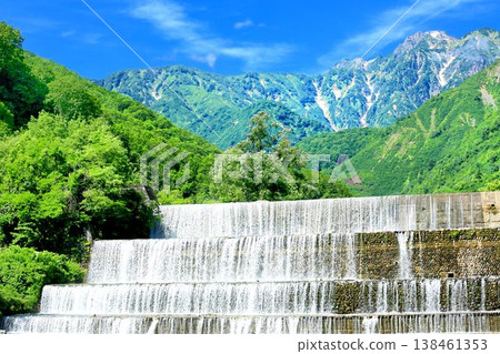 白馬村、薩博源太郎水壩 138461353