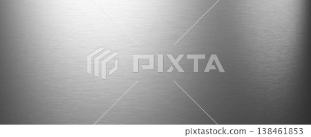 Brushed silver metal texture background with soft light reflection 3D render Brushed silver metal texture background with soft light reflection 3D render 138461853