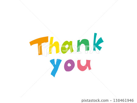 Cute handwritten thank you. Thank you. Cute handwritten thank you. Thank you. 138461946