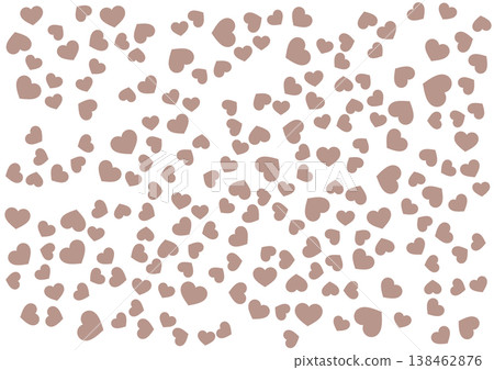 Heart pattern background Brown solid color Heart Heart pattern background Brown solid color Heart 138462876