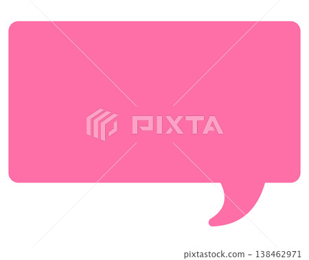 Simple color speech bubble - square Simple color speech bubble - square 138462971