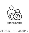 Compensation Icon Or Logo Isolated Vector Illustration 138463057