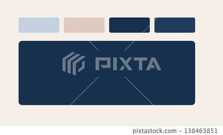 Top row of compact cards with large dominant bottom card, clean geometric composition and premium abstract interface layout for modern UI systems design Top row of compact cards with large dominant bottom card, clean geometric composition and premium abstract interface layout for modern UI systems design 138463851