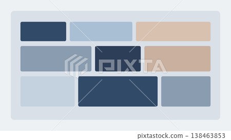 Dense modular card grid with varied widths, balanced proportions, and sophisticated abstract interface structure for modern premium UI backgrounds Dense modular card grid with varied widths, balanced proportions, and sophisticated abstract interface structure for modern premium UI backgrounds 138463853