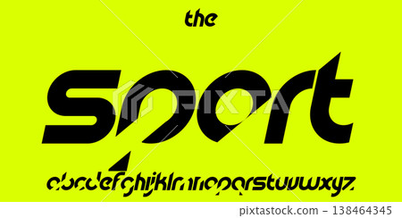 Sporty italic alphabet, wide bold font for powerful dynamic lettering, swift automotive logo, energetic daring headline, car racing branding. Vector typeset Sporty italic alphabet, wide bold font for powerful dynamic lettering, swift automotive logo, energetic daring headline, car racing branding. Vector typeset 138464345