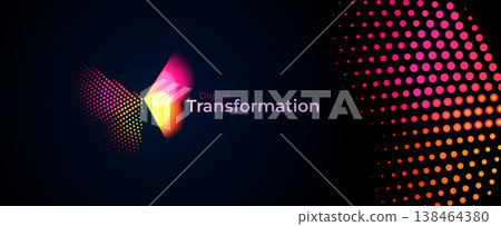 Digital Transformation Business Butterfly Logo Icon Symbol, Big Data Research Analytics Technology, AI Tech Strategy for Business Growth. Abstract Neon Insect Butterfly Robot. Vector Illustration 138464380