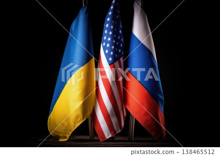 Ukraine USA Russia Geopolitical Alliance and Conflict 138465512