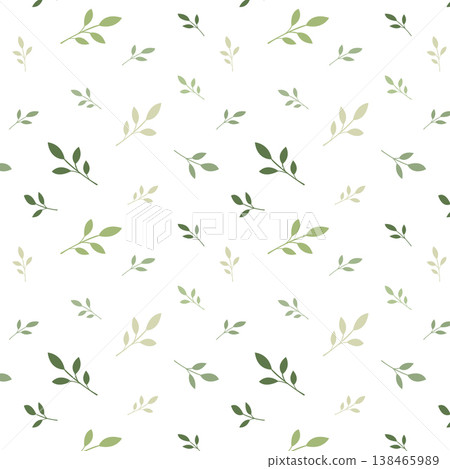 Minimal Soft Green Leaf Seamless Pattern Elegant Botanical Background Minimal Soft Green Leaf Seamless Pattern Elegant Botanical Background 138465989