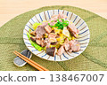 Stir-fried pork and vegetables with salt koji 138467007