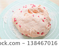 Bread dough kneaded with granular strawberry jam 138467016