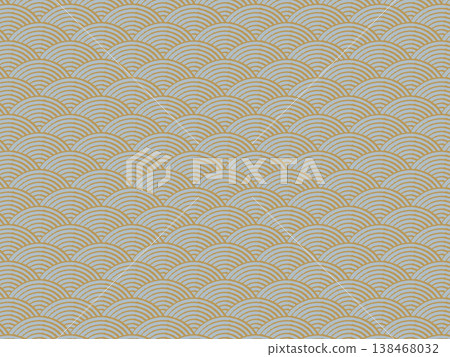 The Seigaiha pattern of counterfeit gold and silver The Seigaiha pattern of counterfeit gold and silver 138468032