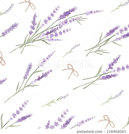 水彩薰衣草桌布 138468083