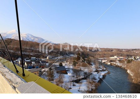 Early April, Hokkaido, Shiribeshi, Niseko, clear skies, spring seems to have arrived, Ezo Fuji, Mt. Yotei, Niseko, Kimobetsu, Kutchan, Kyogoku, 138468610