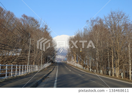 Early April, Hokkaido, Shiribeshi, Niseko, clear skies, spring seems to have arrived, Ezo Fuji, Mt. Yotei, Niseko, Kimobetsu, Kutchan, Kyogoku, 138468611