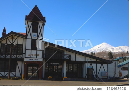 Early April, Hokkaido, Shiribeshi, Niseko, clear skies, spring seems to have arrived, Ezo Fuji, Mt. Yotei, Niseko, Kimobetsu, Kutchan, Kyogoku, 138468628