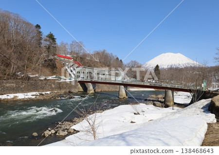 Early April, Hokkaido, Shiribeshi, Niseko, clear skies, spring seems to have arrived, Ezo Fuji, Mt. Yotei, Niseko, Kimobetsu, Kutchan, Kyogoku, Early April, Hokkaido, Shiribeshi, Niseko, clear skies, spring seems to have arrived, Ezo Fuji, Mt. Yotei, Niseko, Kimobetsu, Kutchan, Kyogoku, 138468643