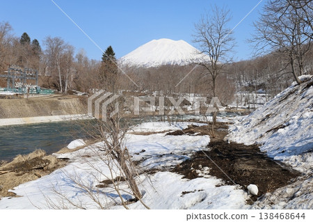 Early April, Hokkaido, Shiribeshi, Niseko, clear skies, spring seems to have arrived, Ezo Fuji, Mt. Yotei, Niseko, Kimobetsu, Kutchan, Kyogoku, Early April, Hokkaido, Shiribeshi, Niseko, clear skies, spring seems to have arrived, Ezo Fuji, Mt. Yotei, Niseko, Kimobetsu, Kutchan, Kyogoku, 138468644