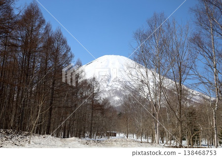 四月初，北海道，尻部，新雪谷，晴空萬裡，春天似乎已經到來，蝦夷富士，羊蹄山，新雪谷，喜茂別，俱知安，京極， 138468753