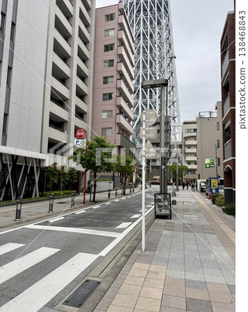 東京墨田區押上街景 138468843