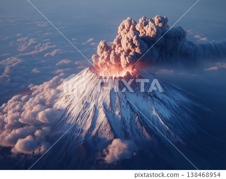 富士山噴發 138468954